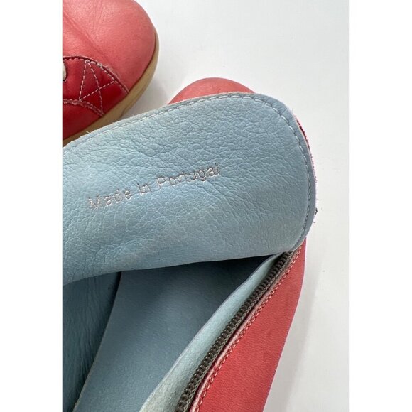 CLOUD Footwear Aika Sneakers leather Lace Up Side Zip Red Comfort Size 38 US 7.5 - Picture 6 of 6